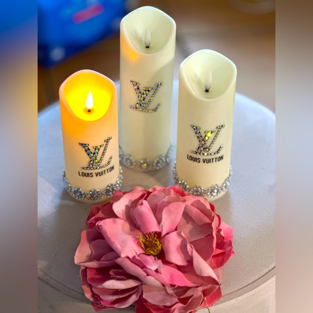 3 set bling candles 🤩